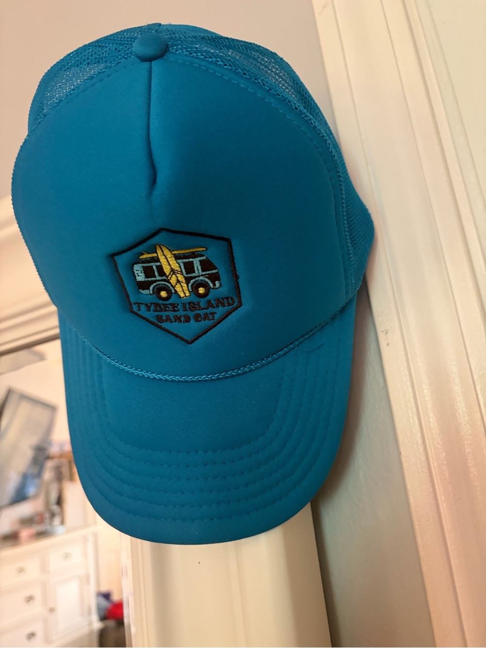 OTTO Teal Trucker Hat with Camper Patch